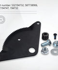 Steering gear rebuild kit with sector plate fits Craftsman AYP Poulan Weedeater Jonsered and Electrolux lawn mowers and garden tractors