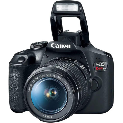 Rebel T7 DSLR Camera Kit With 24.1MP APS C Sensor And EF S 18 55mm And 75 300mm Lenses Full HD 1080p Video Beginner Friendly