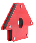 Heavy Duty 4 Inch Magnetic Welding Holder With Strong Magnetism For Iron And Steel Workpiece Clamping Inner Corner Fixture Tool side view with red finish