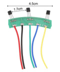 Solid E Bike Hall Sensor Replacement For Two Wheel Electric Scooter Motor 120 Degree 3144 3413 Hall Plate Circuit Board With Cable 4.5cm PCB.
