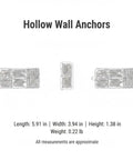 Plastic Hollow Wall Anchors With Stainless Steel Screws For Drywall And Masonry Expansion Mount Kit in open case layout