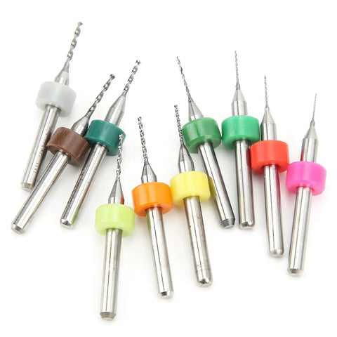 10Pcs Micro Twist Drill Bit Set For Pro Grade Gas Orifices And Mini Vises Tungsten Steel Cobalt Spiral Bits With Nanotech Grinding