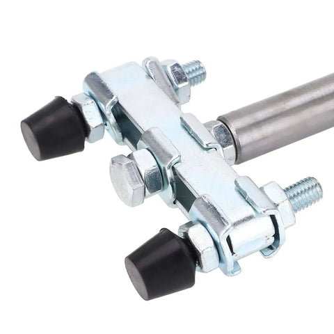 Close-up of Heavy Duty Push Pull Toggle Clamp 80mm Stroke 350kg clamping force showing detailed bolt and handle assembly.