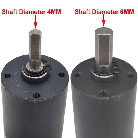 Power Up Your Projects With This Sleek Dc Low Speed Micro Planetary Gear Motor with 4MM and 6MM shaft diameters.