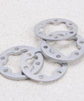 4 Pcs Aluminum E Bike Disc Brake Spacer Kit 6 Hole Universal Rotor Washers 2mm and 5mm for Bikes Electric Scooters and Skateboards