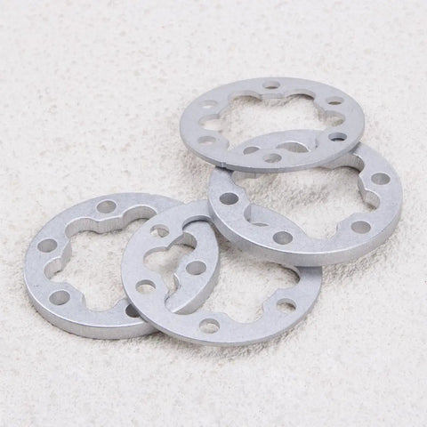 4 Pcs Aluminum E Bike Disc Brake Spacer Kit 6 Hole Universal Rotor Washers 2mm and 5mm for Bikes Electric Scooters and Skateboards