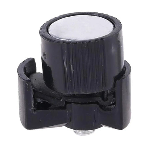 Close-up of black Two Pack Bike Speedometer Wheel Magnet for Spoke Sensor, compatible with computer speed sensor and easy install.