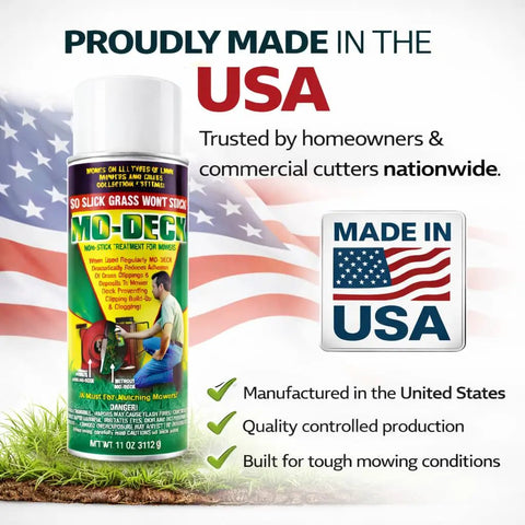 Nonstick Lawn Mower Deck Spray With Pressurized Can To Deter Grass Clipping Buildup And Easy Release Reduces Clumping 11 oz