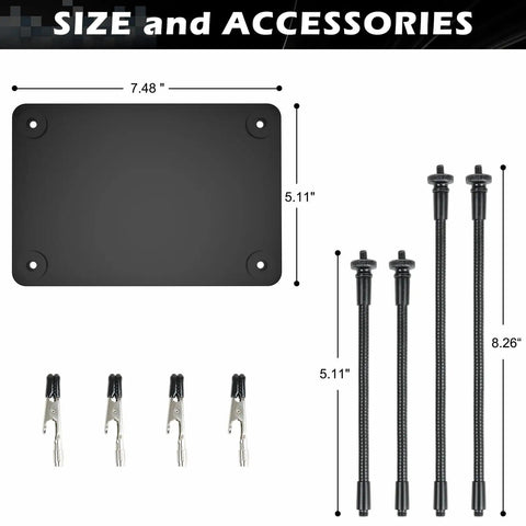 Helping Hands Soldering Station Kit With Four Flexible Arms And Gooseneck for electronic repair and jewelry crafting sizes