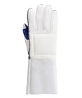 ProGrade Padded Fencing Gloves For Foil Epee And Saber Leather Palm Mitten With Cushioned Grip For Match And Bout Practice Right Hand Size Medium