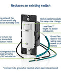 Plug and Play Humidity Sensor Switch For Bathroom Exhaust Fans No Fuss Auto On Off Ventilation And Moisture Control Easy Install
