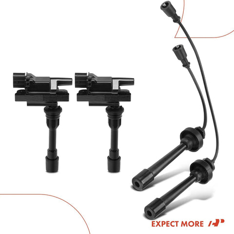 Two Ignition Coils With Two Wires For Mitsubishi Outlander 2003 Mirage 1997 2002 Lancer Eclipse Galant And Chrysler Sebring Dodge Stratus