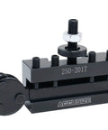 BXA Wedge Type Quick Change Tool Post Set for Lathe, 10 to 15 Inch Swing, 10 Piece Kit with Cutoff, Grooving, and Knurling Holders