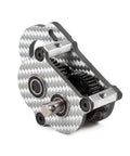 Ridiculously Light Carbon Fiber Portal Transmission Gearbox For 1 To 10 Scale RC Crawlers, low center of gravity design, side view