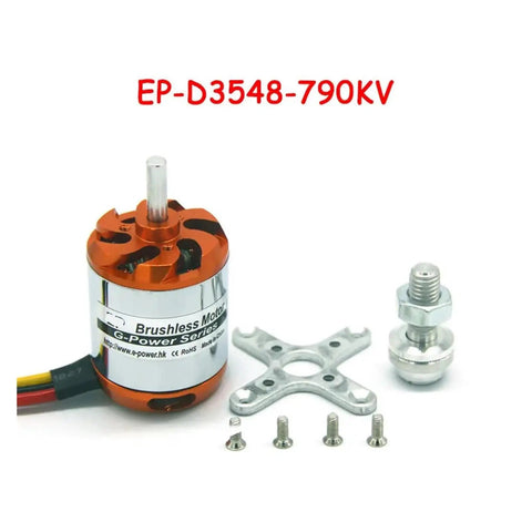 Heavy Duty 3548 Brushless Motor For Fpv Racers And Quadcopters With 790Kv 900Kv Or 1100Kv Specs, includes prop mount and screws.