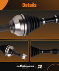 Tough As Nails Front Left And Right CV Axle Assembly For Nissan Rogue Rogue Select 2008 2015 close-up showing detail and material.