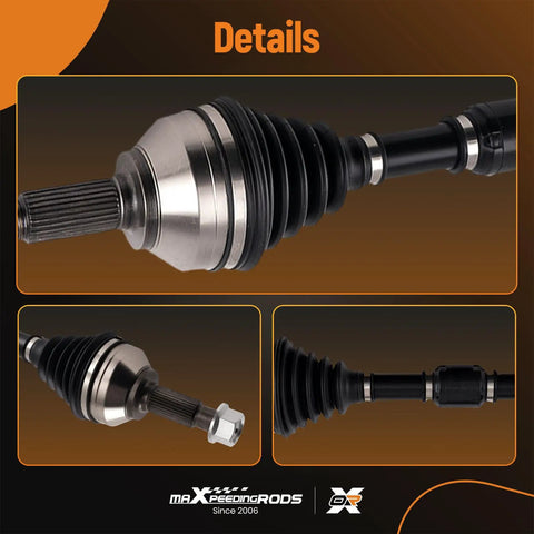 Tough As Nails Front Left And Right CV Axle Assembly For Nissan Rogue Rogue Select 2008 2015 close-up showing detail and material.