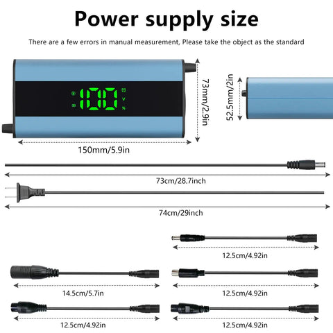 54.6V 2A Fast Charge Charger For 48V Electric Scooters And Ebikes With Smart Display Universal 6 In 1 Plugs Lithium Battery Ready Overcharge Protection Multi Model Compatibility Ideal Travel Fast Recharge