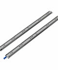32 Inch Heavy Duty Drawer Slides With Soft Close And Lock Built To Take A Beating, 265 Lb Load Capacity, Side Mount Full Extension Ball Bearing