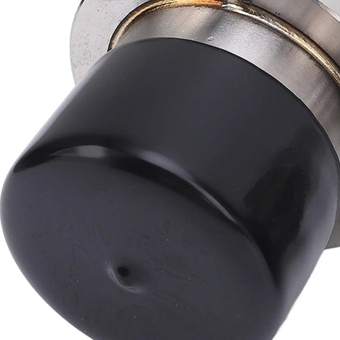 Close-up of Boat Trailer Bearing Protectors With Covers Stainless Steel Grease Cap 2.717 Inch Diameter Auto Check Window