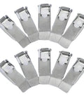 Lawsen Spring Clips Recessed Lighting 60pcs Downlight Spring Clips displayed in a circular arrangement, made of durable metal.