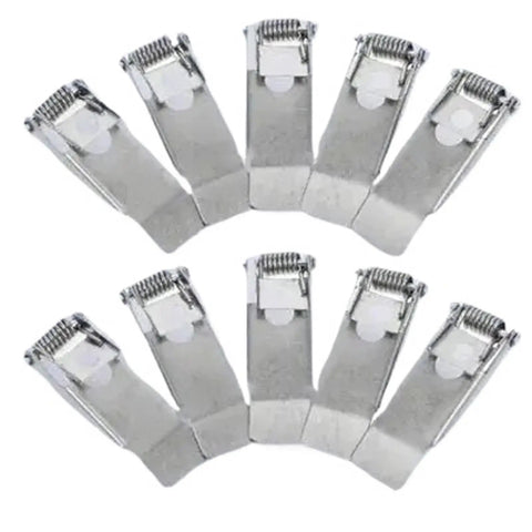 Lawsen Spring Clips Recessed Lighting 60pcs Downlight Spring Clips displayed in a circular arrangement, made of durable metal.