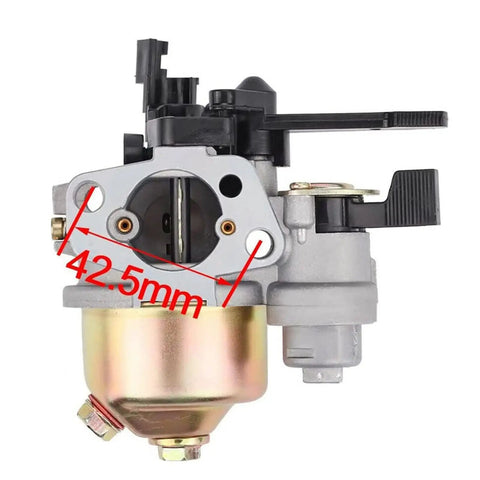 Carburetor Replacement For Ryobi Pressure Washer RY802925VNM With Air Filter, shown with 42.5mm dimension indicator