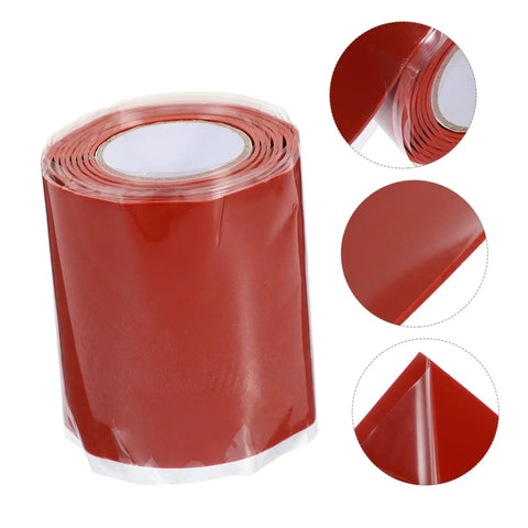 Heavy Duty Water Leak Repair Tape Roll For Duct Tape Hose Sealant And Electrical Wire Wrapping Red Stop Leak Rubber Adhesive Tape For Quick Fixes