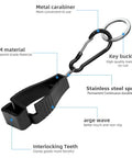 16 Pieces Glove Clips For Work, Handy Glove Holder Clips For Construction Gear, with metal carabiner and interlocking teeth