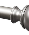 Sturdy Adjustable Curtain Rod For Windows With Classic Round Finials Easy Install 1 Inch Rod Extends From 36 To 72 Inches Nickel Finish 1 Pack