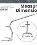 Sprinkler Head Tool Wrench For Pop Up Impact Sprinklers And Rotor Adjustment Tool fits LG3 Mini Paw AG5 dimensions shown