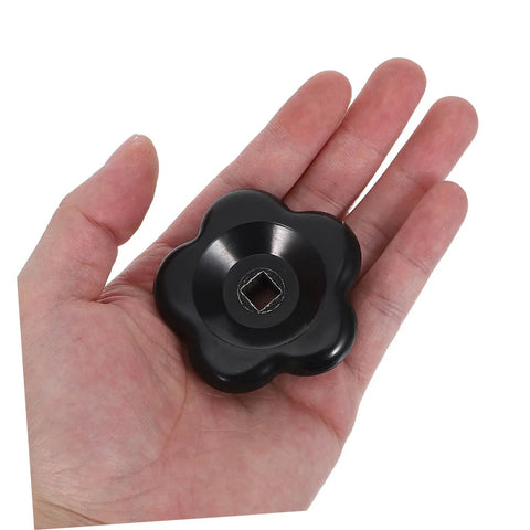 Industrial Valve Handwheel 60mm Bakelite Butterfly Handle With 8x8mm Square Stem held in hand