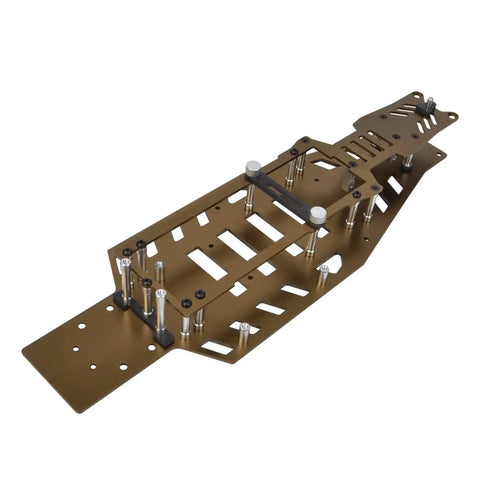 Beefed Up 2WD RC Frame Chassis Kit Aluminum Alloy Lower And Upper For Rustler VXL Bandit Brown Finish Upgrade Parts