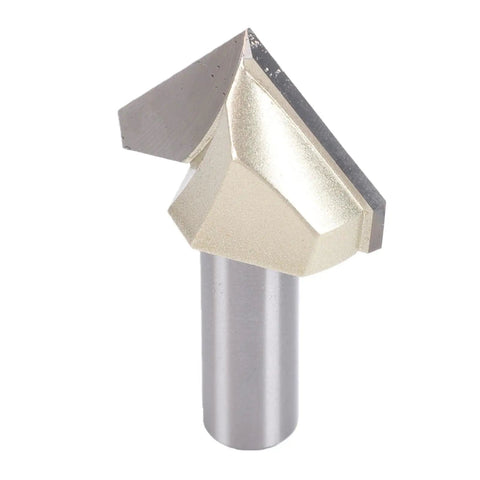 Top Tier Senecesli 90 Degree V Groove Router Bit With One Half Inch Shank And One Point Five Inch Cutting Diameter for precise woodworking.