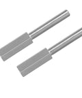 Heavy Duty 2 Pack Shock Extensions 3 Inch Swing Arm For 3/8 Drive Impact Ratchets Zinc Coated Socket Adapters 3/8 24 Thread, silver zinc-coated bolts.