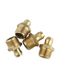 Grease Fitting Assortment 15 Piece Set With M6 M8 M10 Brass Straight Nipples For Equipment High Temperature Resistant Oil Nozzle Fitting Kit