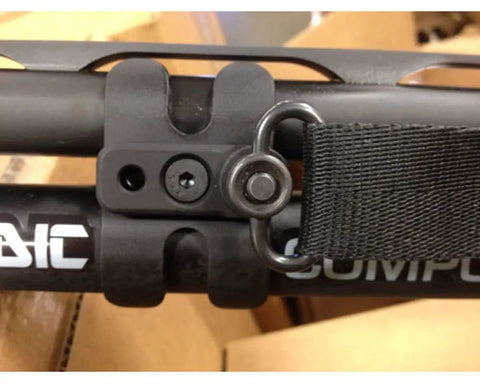 QD Mount For BBL Clamp Black Tactical Accessory on Picatinny Rail, Durable Aluminum, Low Profile, Ideal For Rifles and Handguns