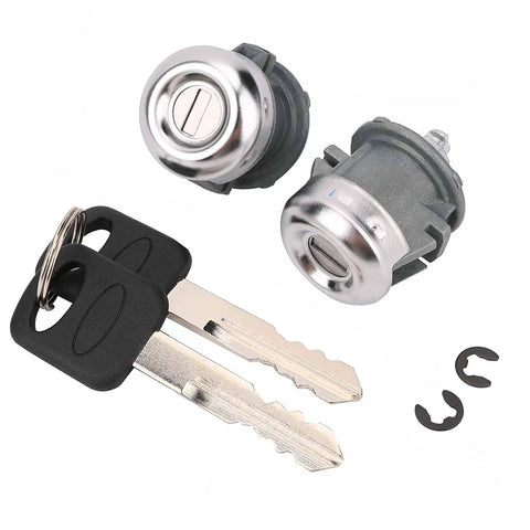 Door Lock Cylinder With Key Set Replacement Kit For Ford F150 1997 2011 F250 1997 1999 And F350 Super Duty 1998 2016 Replaces 7C3Z1521990A