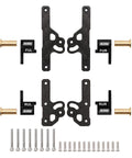 CNC Aluminum Shock Flex Blades For SCX24 1 24 RC Crawler Upgrade parts laid out, showing precision machining and design