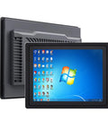 Tough As Nails 15 Inch Industrial Tablet Computer With Capacitive Touchscreen And Integrated Wifi 4GB Ram Plus 64GB Ssd Drives Lightning Fast Core I5 Processor Built For Heavy Lifting, showing display and cooling vents.