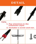 RTD Temperature Probe Sensor For Wood Pellet Grills 700 And 820 Series High Temperature Meat Probe Replacement Plug And Play Durable Sensor For Precise Even Cooking And Consistent Grilling, black connector detail with screw and nut