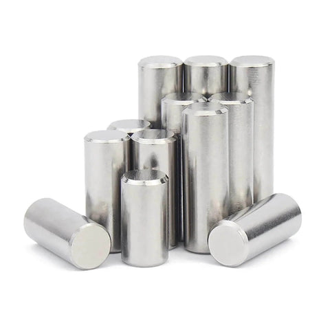 Go To Stainless Steel Dowel Pins, Solid Cylindrical With Smooth Finish And Chamfered Ends, Pack Of 5
