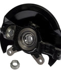 Front view of Front Steering Knuckles And Wheel Bearing Hubs Assembly For 2003 2004 2005 Honda Civic 1.7L Replacement Kit