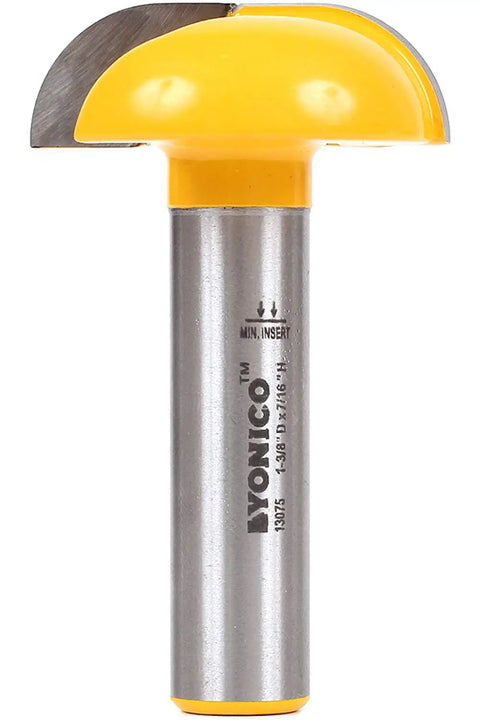 CNC Cabinet Door Raised Panel Router Bit 1-1/2 Inch Diameter, 1/2 Inch Shank, 30 Degree Bevel, for woodworking close-up view