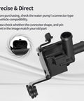 Electric Auxiliary Water Pump With Integrated Thermostat For Ford Escape And Fusion Replace Oe Ds7g8c419cb close-up of connector and coolant inlet.