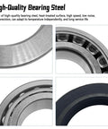 Close-up of bearing steel components with heat-treated surface for Rear Axle Bearing Oil Seal Kit Fits Nissan Titan 2004-2007, Frontier 2005-2017