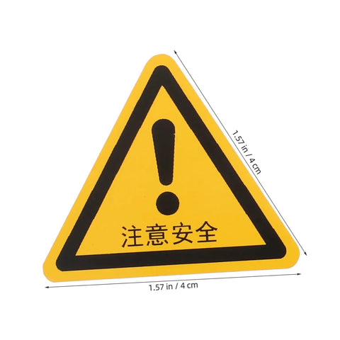 24 Pcs Machine Warning Labels Safety Sign Stickers Caution Decals For Equipment Factory Indoor Outdoor Use Heads Up Safety Kit