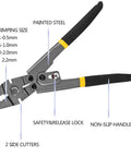 Wire Rope Crimping Tool Kit With One Sixteenth Inch Stainless Steel Cable, 165 Feet Of 7x7 Strand Core, Heavy Duty Pliers