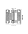 Heavy Duty Stainless Steel Dump Bed Hinges 5 Pack For Trailers And Trucks, Corrosion Resistant Foldable Utility Hinges For Exterior Doors, Industrial Storage Chests, Automotive Applications, 6.5cm hinge