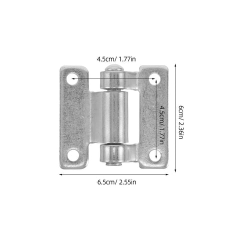 Beefed Up Heavy Duty Stainless Steel Truck Compartment Hinges Foldable Door Hinges For Dump Truck Beds Low Noise Durable Build For Automotive And Industrial Use, 6.5cm
